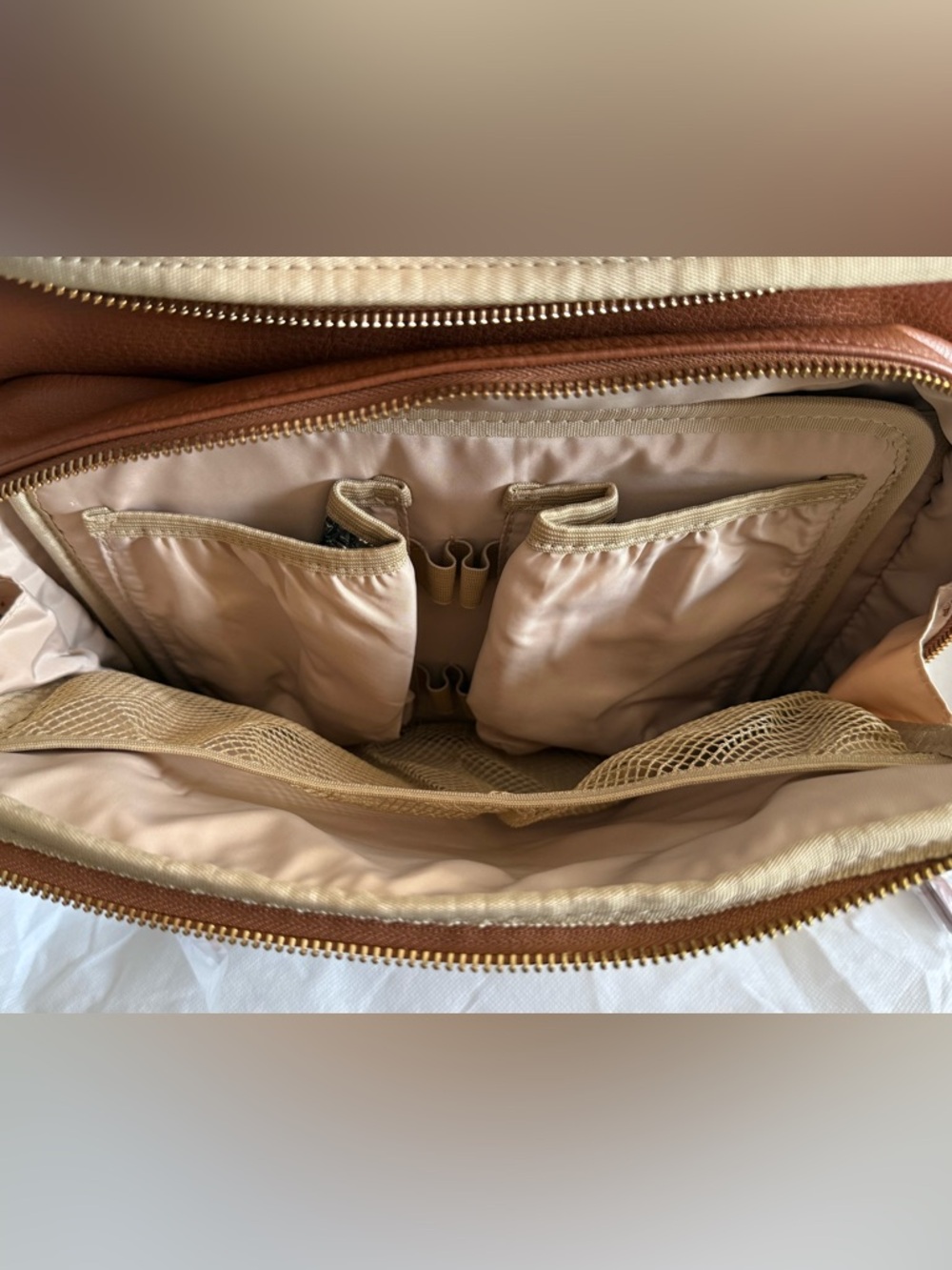 Brown Leather Backpack - Women's Bag - Picture 2 of 7